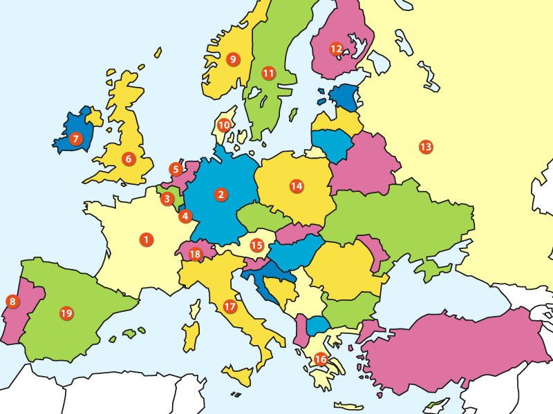 Carte de l'Europe