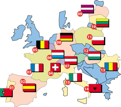 Carte de l'Europe