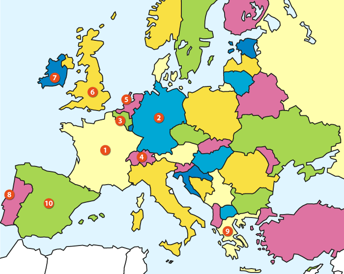 Carte de l'Europe